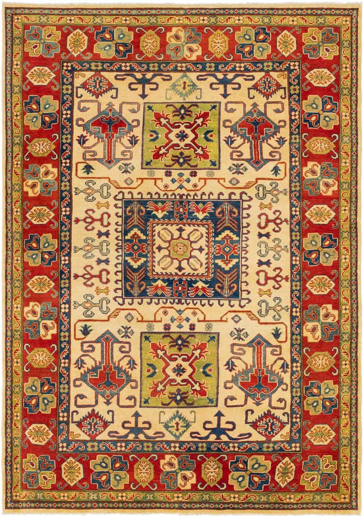 6' 2 x 8' 10 Hand Knotted Kazak Rug