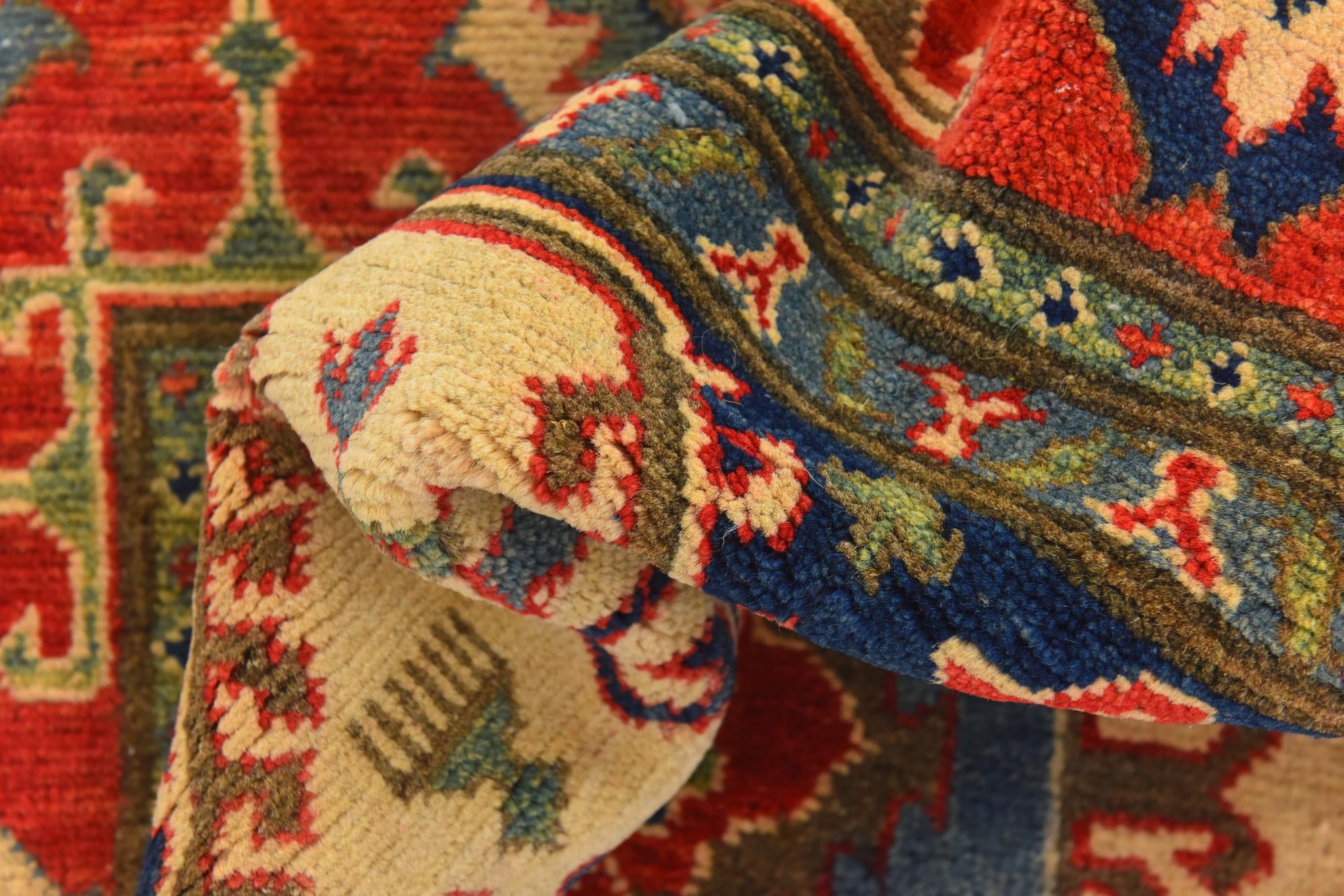 5' 10 x 9' 2 Hand Knotted Kazak Rug