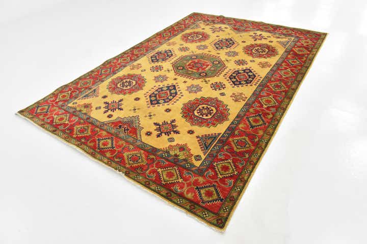 6' 7 x 9' 8 Hand Knotted Kazak Rug