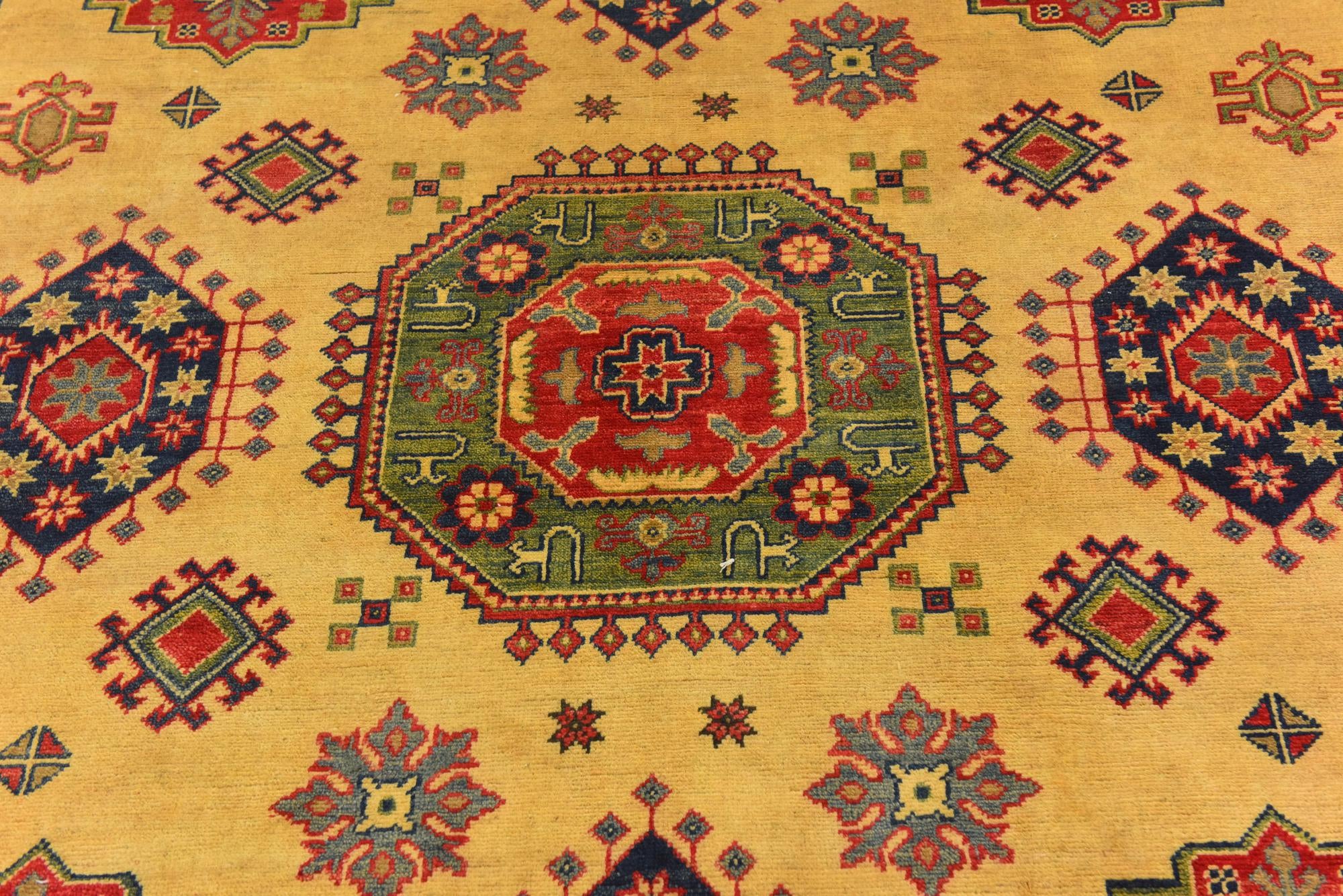 6' 7 x 9' 8 Hand Knotted Kazak Rug