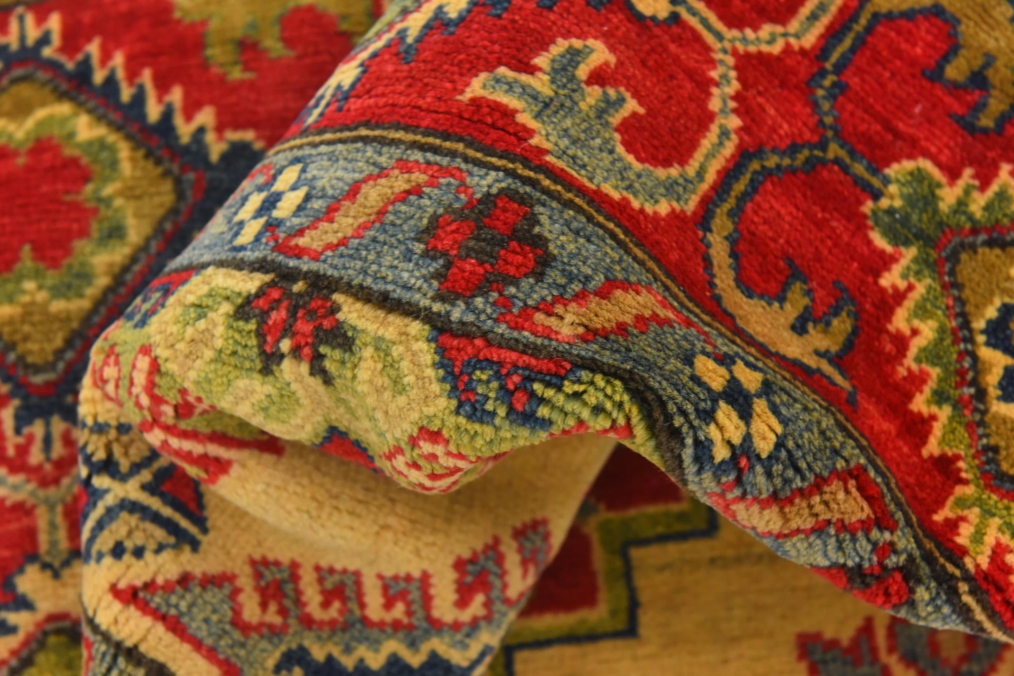 6' 7 x 9' 8 Hand Knotted Kazak Rug