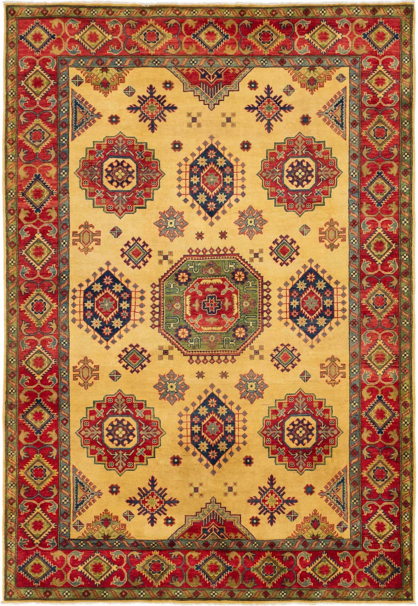 6' 7 x 9' 8 Hand Knotted Kazak Rug