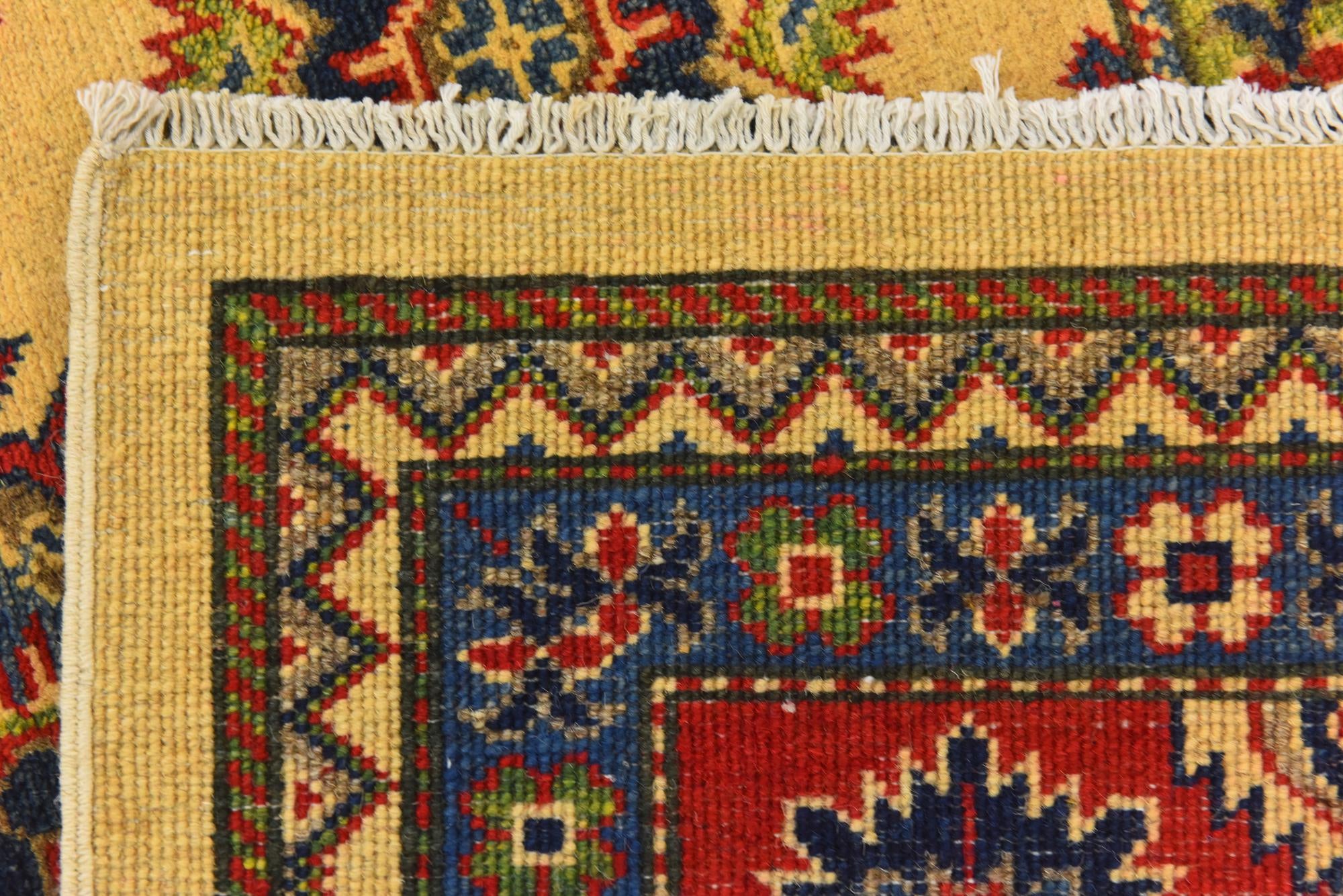 6' 7 x 9' 9 Hand Knotted Kazak Rug
