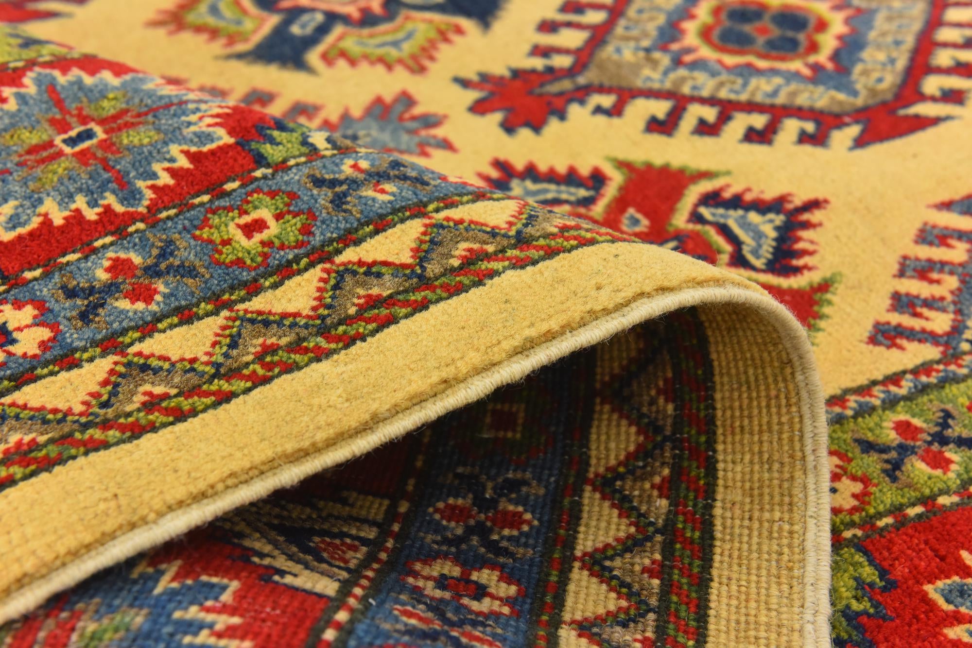 6' 7 x 9' 9 Hand Knotted Kazak Rug