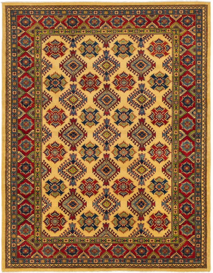 Detail image of 6' 7 x 9' 9 Hand Knotted Kazak Rug