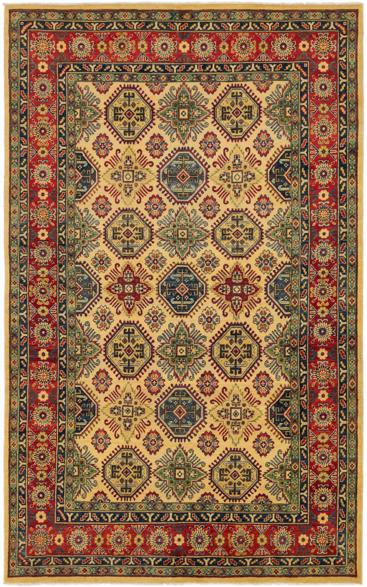 6' x 9' 11 Hand Knotted Kazak Rug