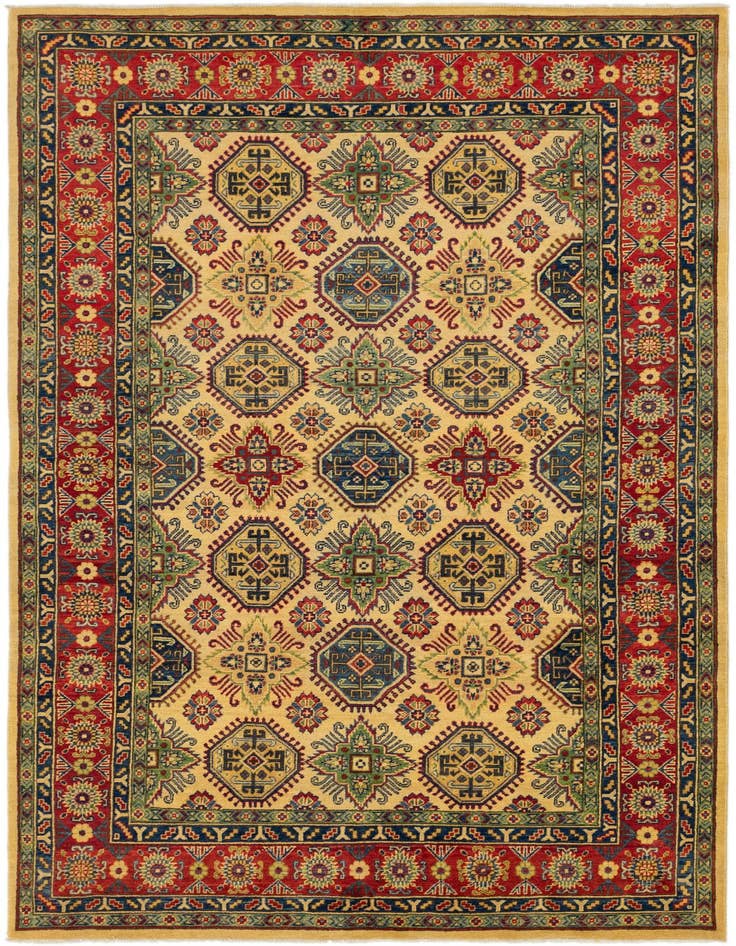 Detail image of 6' x 9' 11 Hand Knotted Kazak Rug