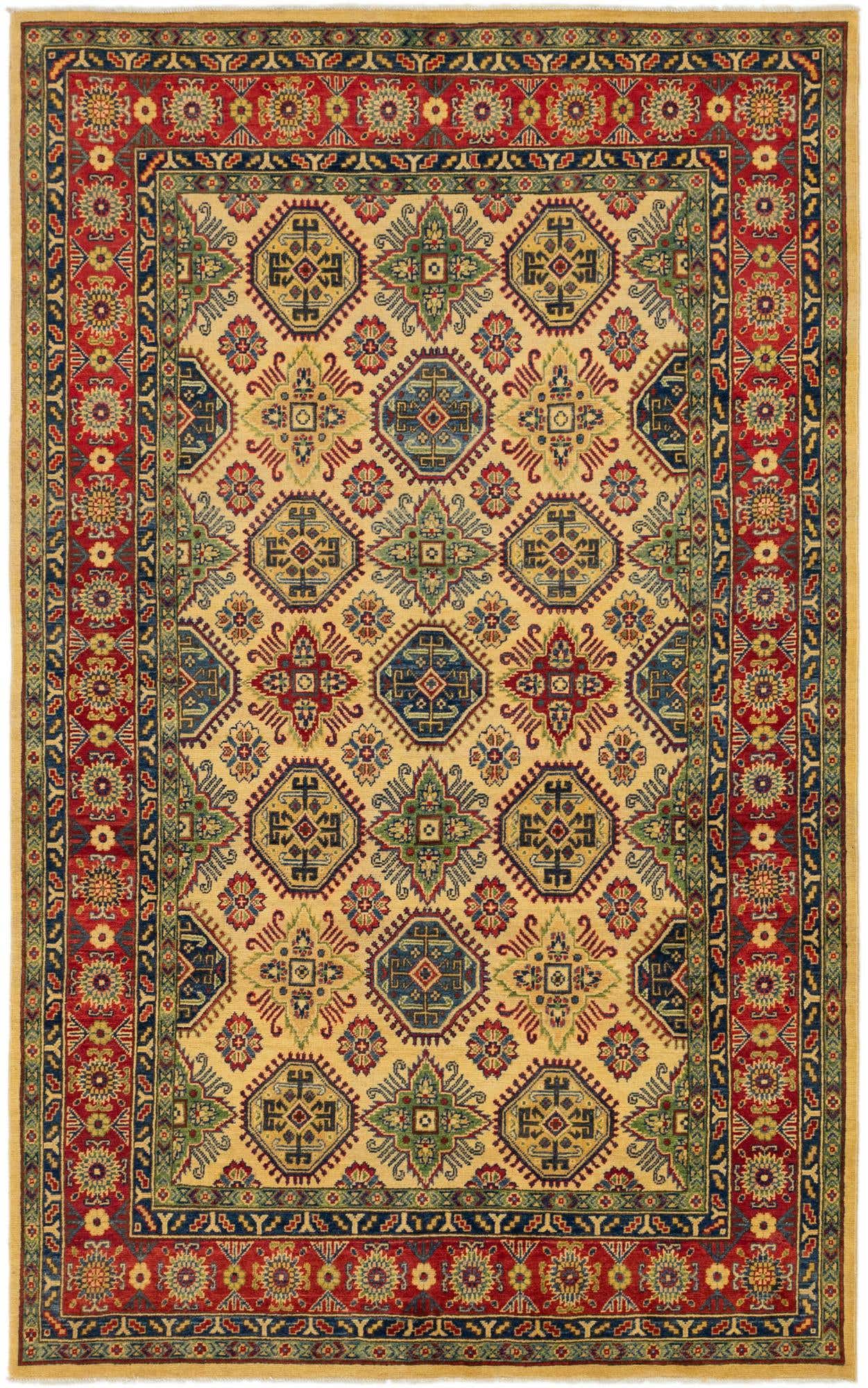 6' x 9' 11 Hand Knotted Kazak Rug