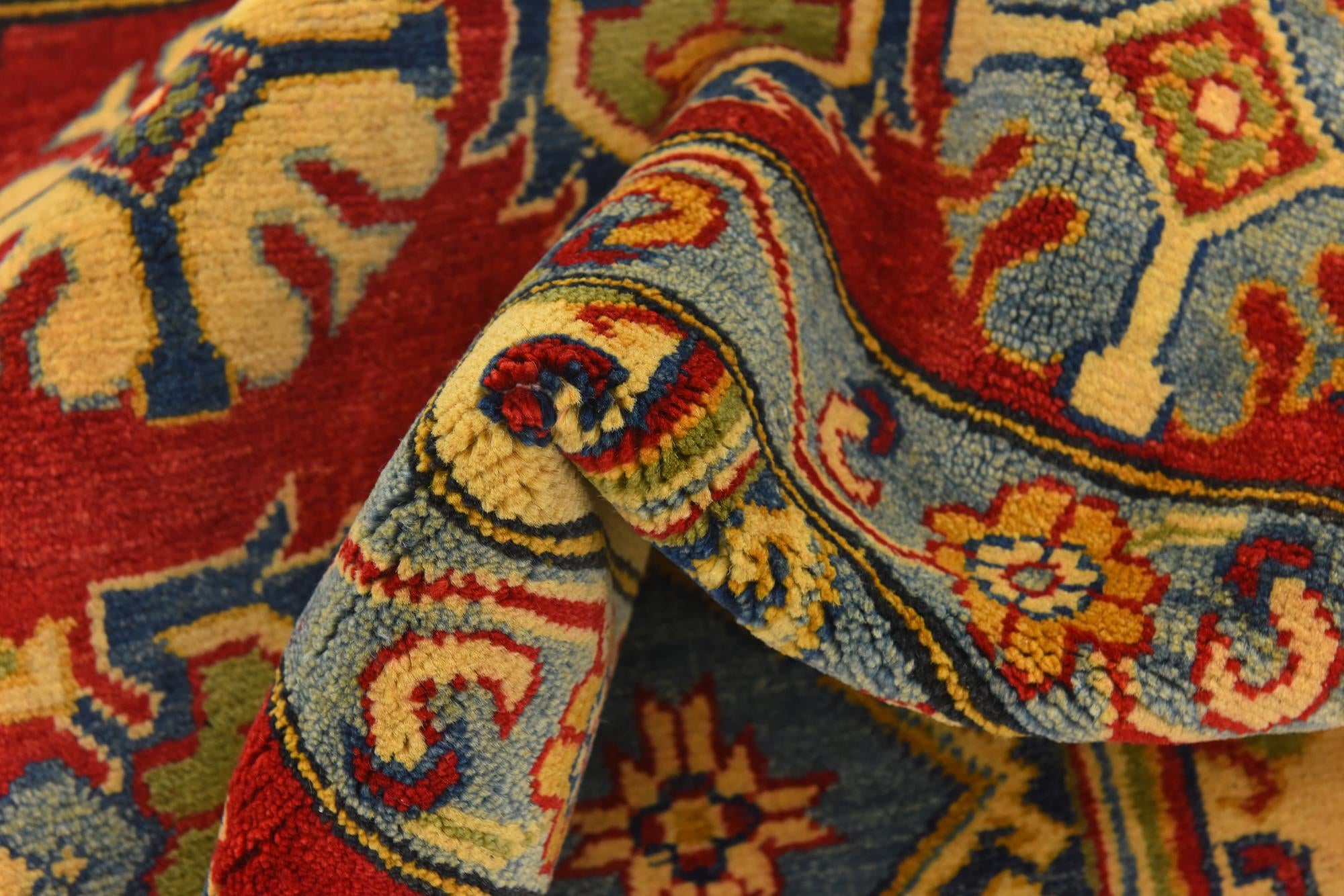6' 4 x 9' 7 Hand Knotted Kazak Rug
