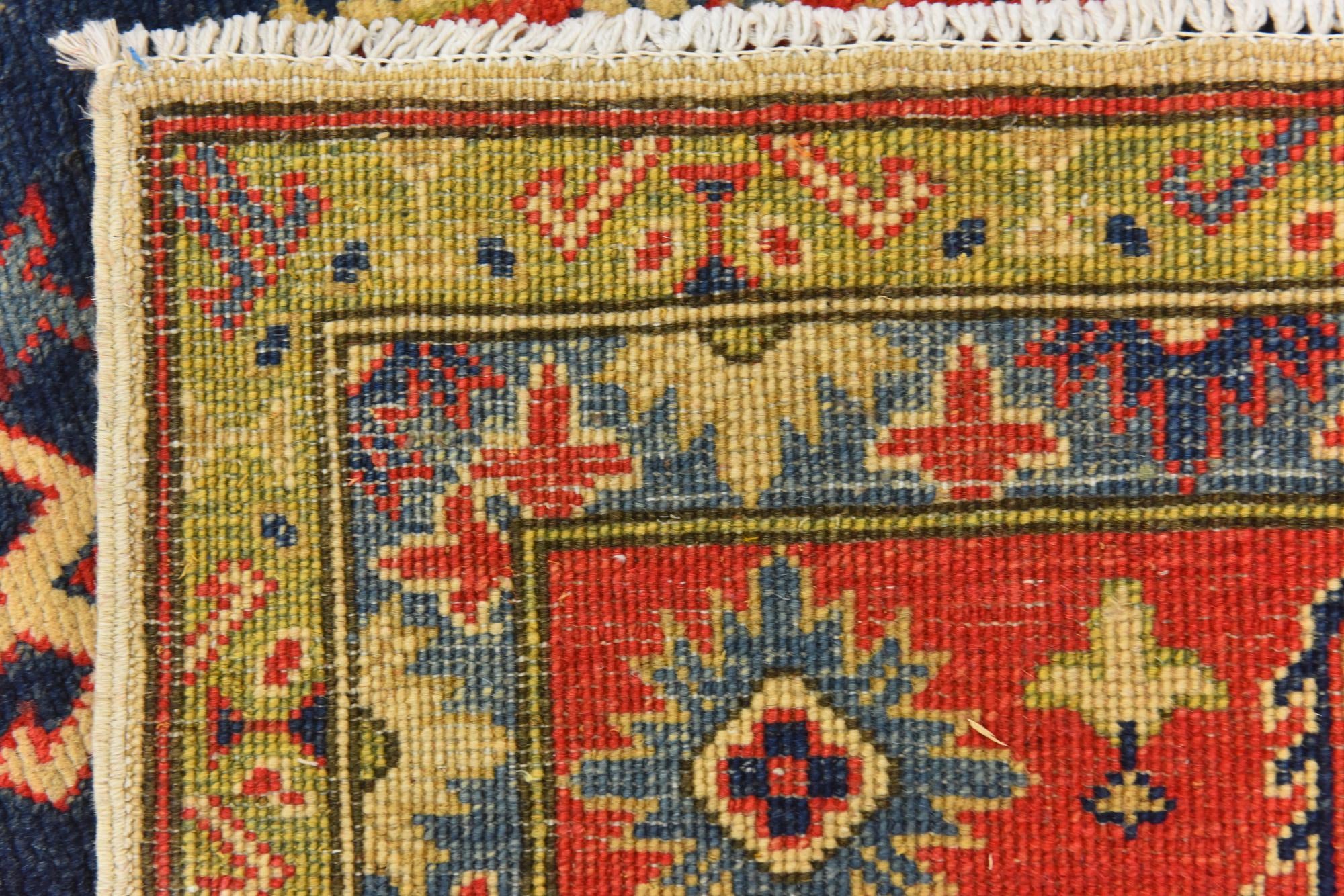 6' 5 x 9' 9 Hand Knotted Kazak Rug