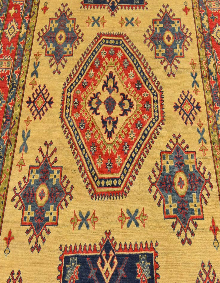 Detail image of 6' 5 x 9' 9 Hand Knotted Kazak Rug