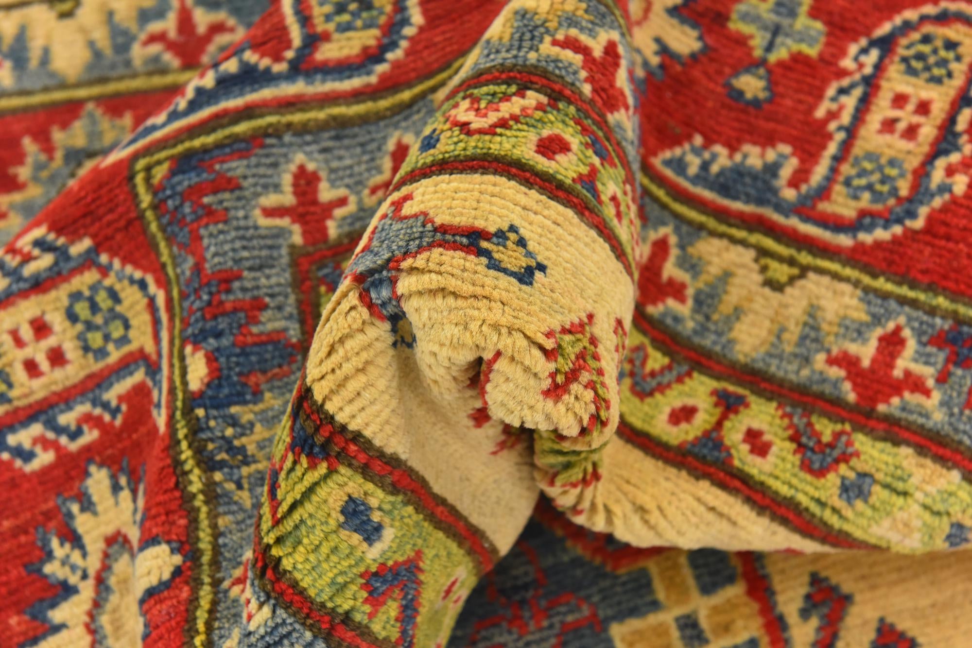 6' 5 x 9' 9 Hand Knotted Kazak Rug