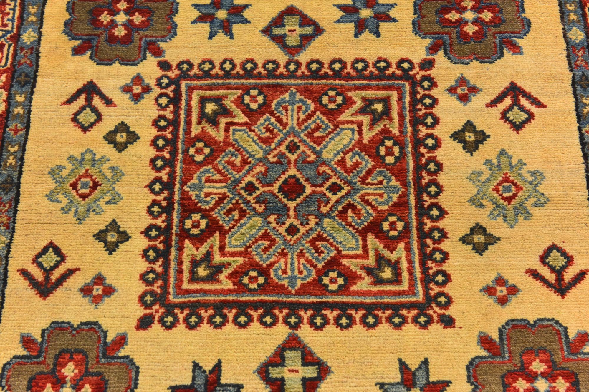 3' 1 x 4' 11 Hand Knotted Kazak Rug