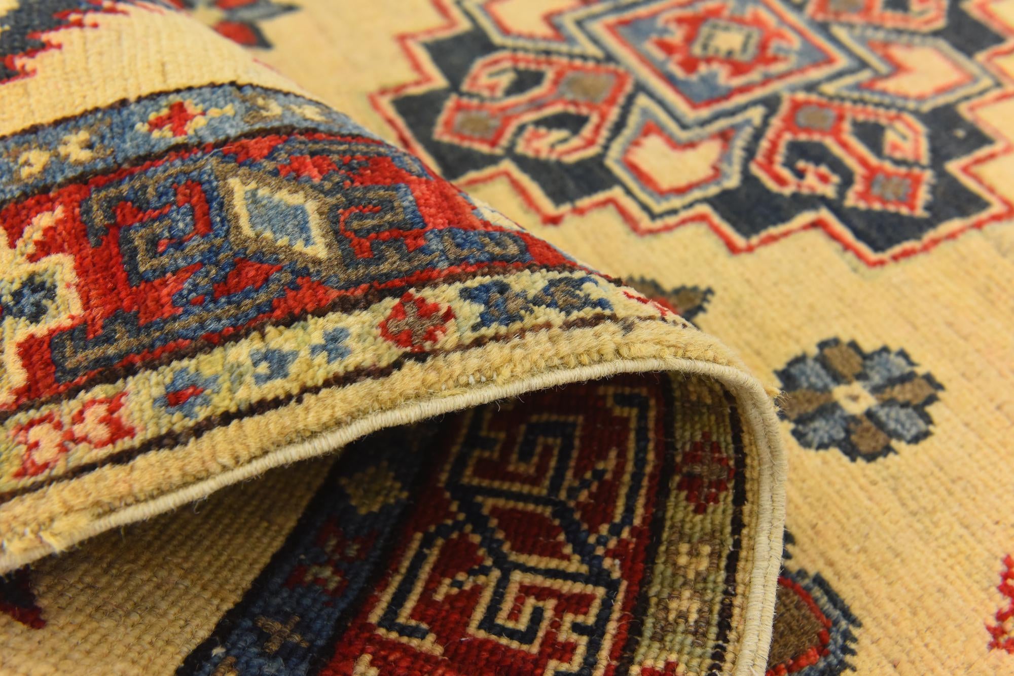 3' 1 x 4' 11 Hand Knotted Kazak Rug