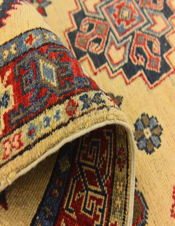 Detail image of 3' 1 x 4' 11  Hand Knotted Kazak Rug
