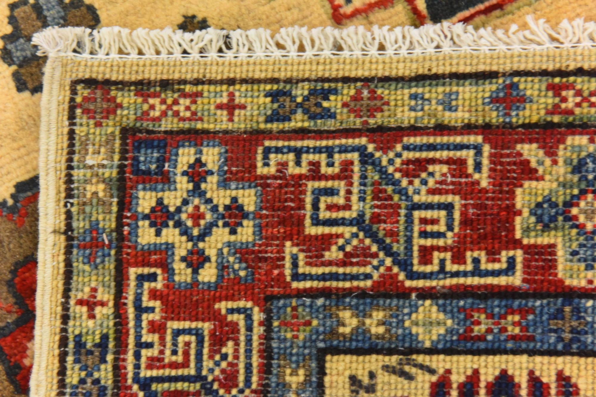 3' 1 x 4' 11 Hand Knotted Kazak Rug