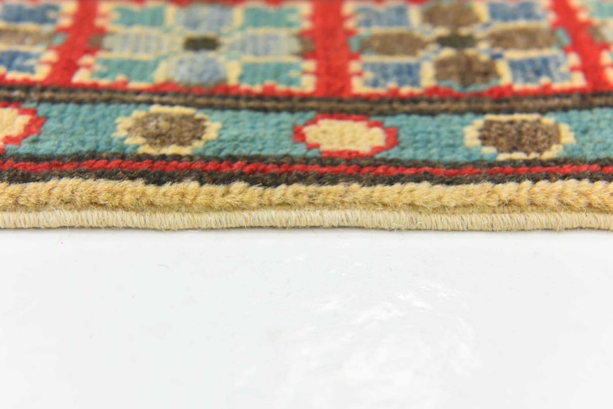 3' 3 x 4' 8 Hand Knotted Kazak Rug