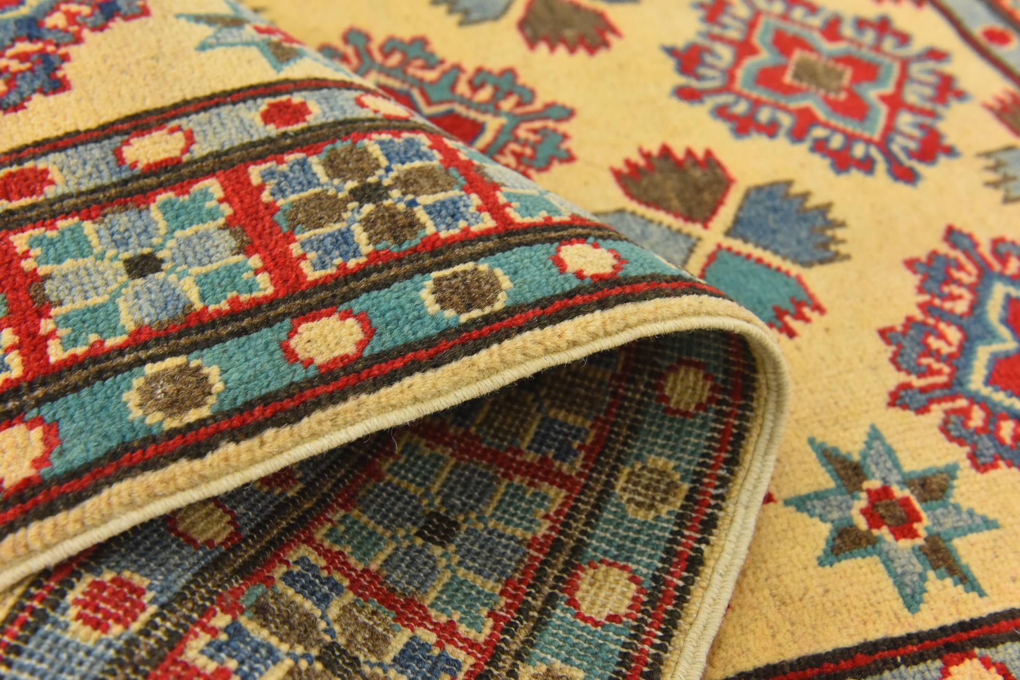 3' 3 x 4' 8 Hand Knotted Kazak Rug