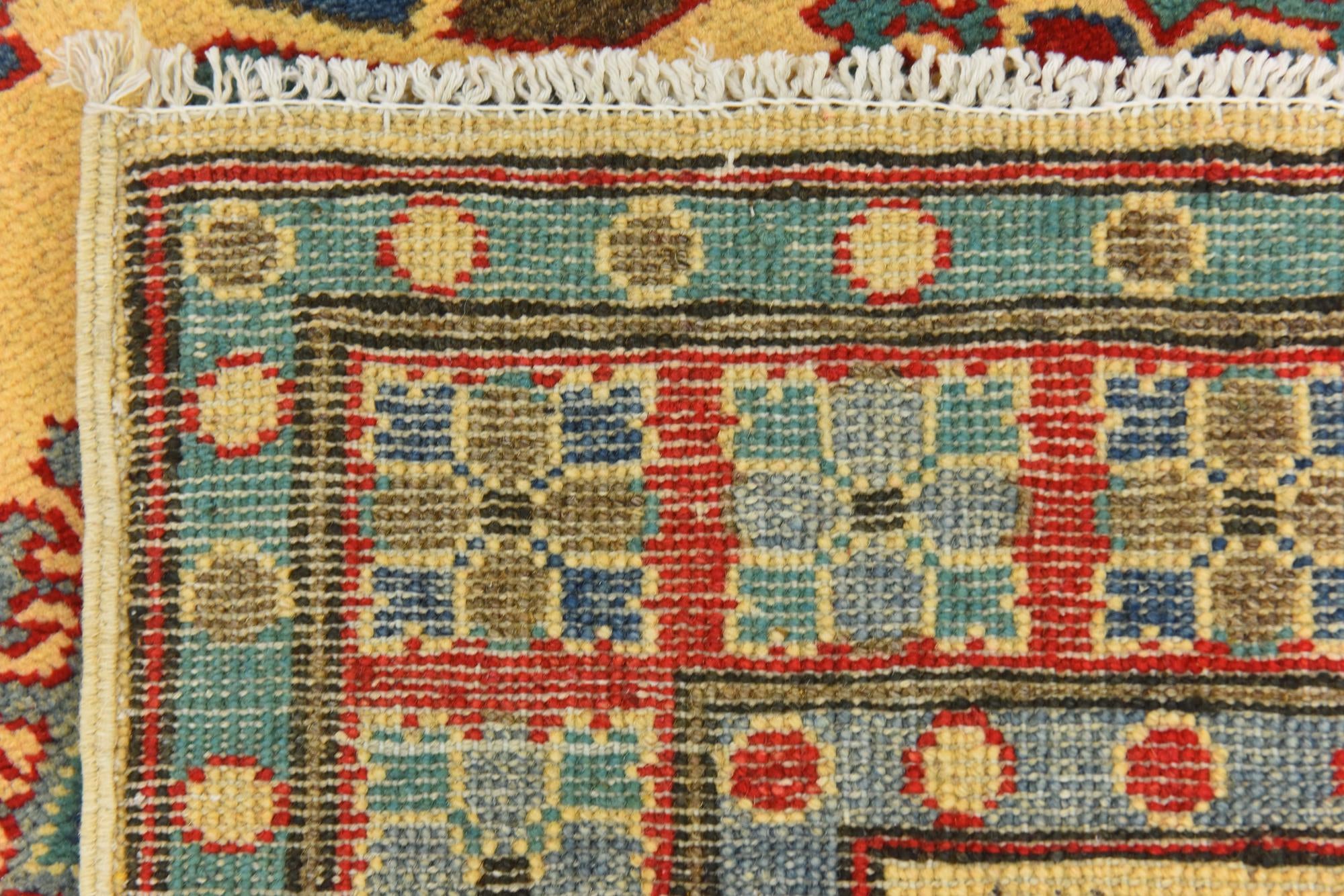 3' 3 x 4' 8 Hand Knotted Kazak Rug