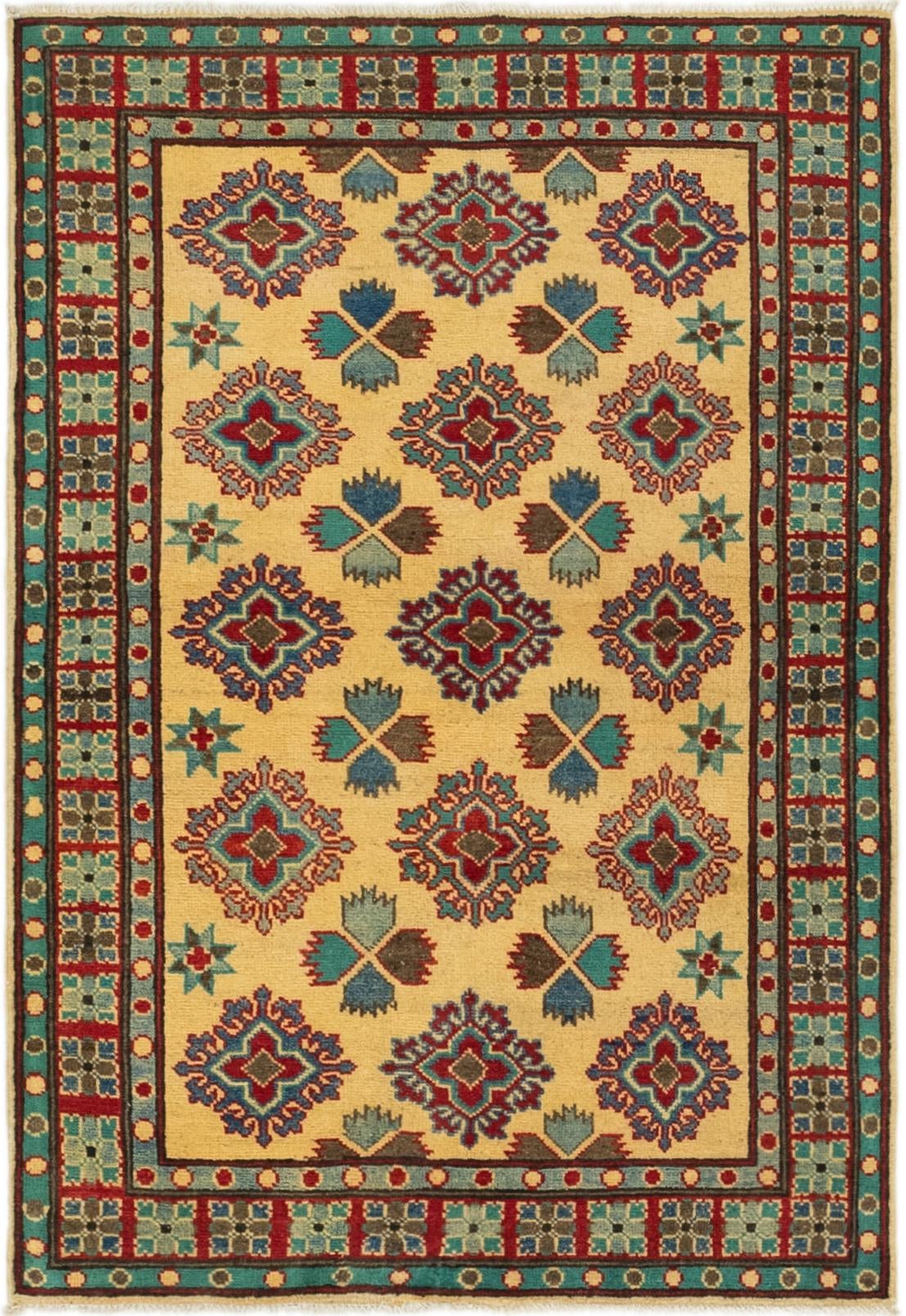 3' 3 x 4' 8 Hand Knotted Kazak Rug