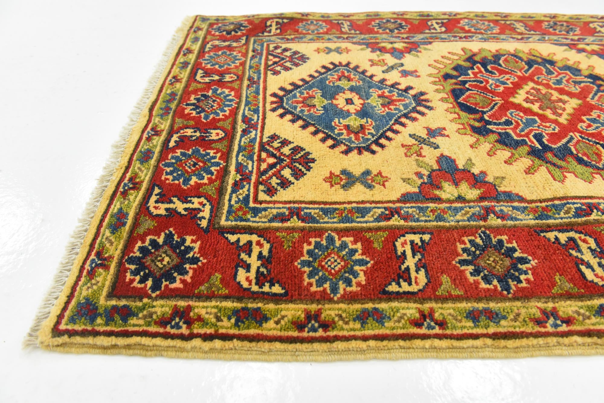 2' 7 x 4' 1 Hand Knotted Kazak Rug