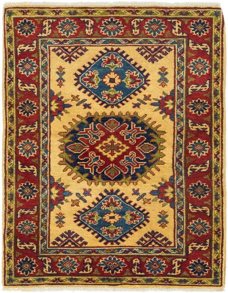 Detail image of 2' 7 x 4' 1 Hand Knotted Kazak Rug