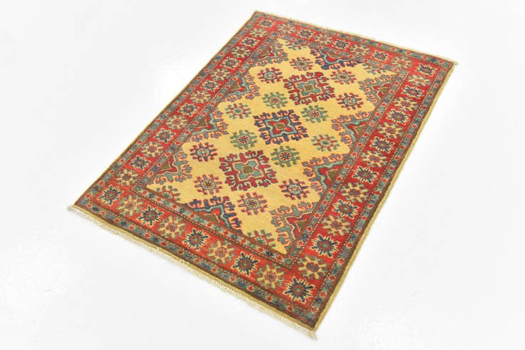 Detail image of 2' 9 x 3' 9 Hand Knotted Kazak Rug
