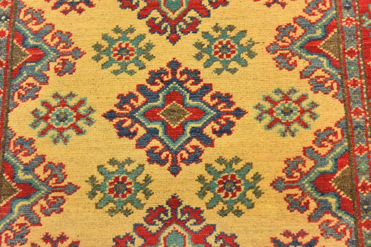Detail image of 2' 9 x 3' 9 Hand Knotted Kazak Rug