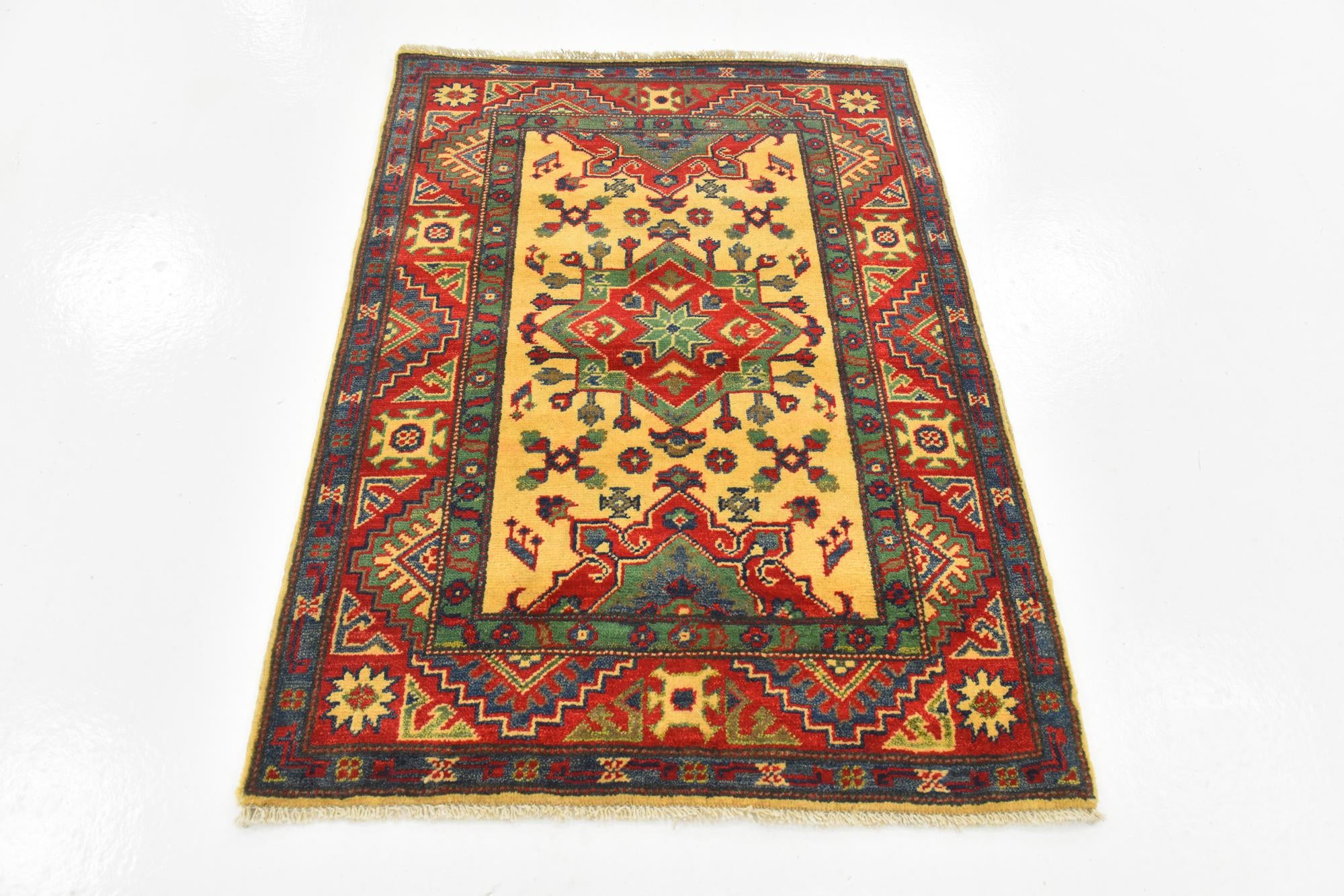 2' 10 x 3' 10 Hand Knotted Kazak Rug
