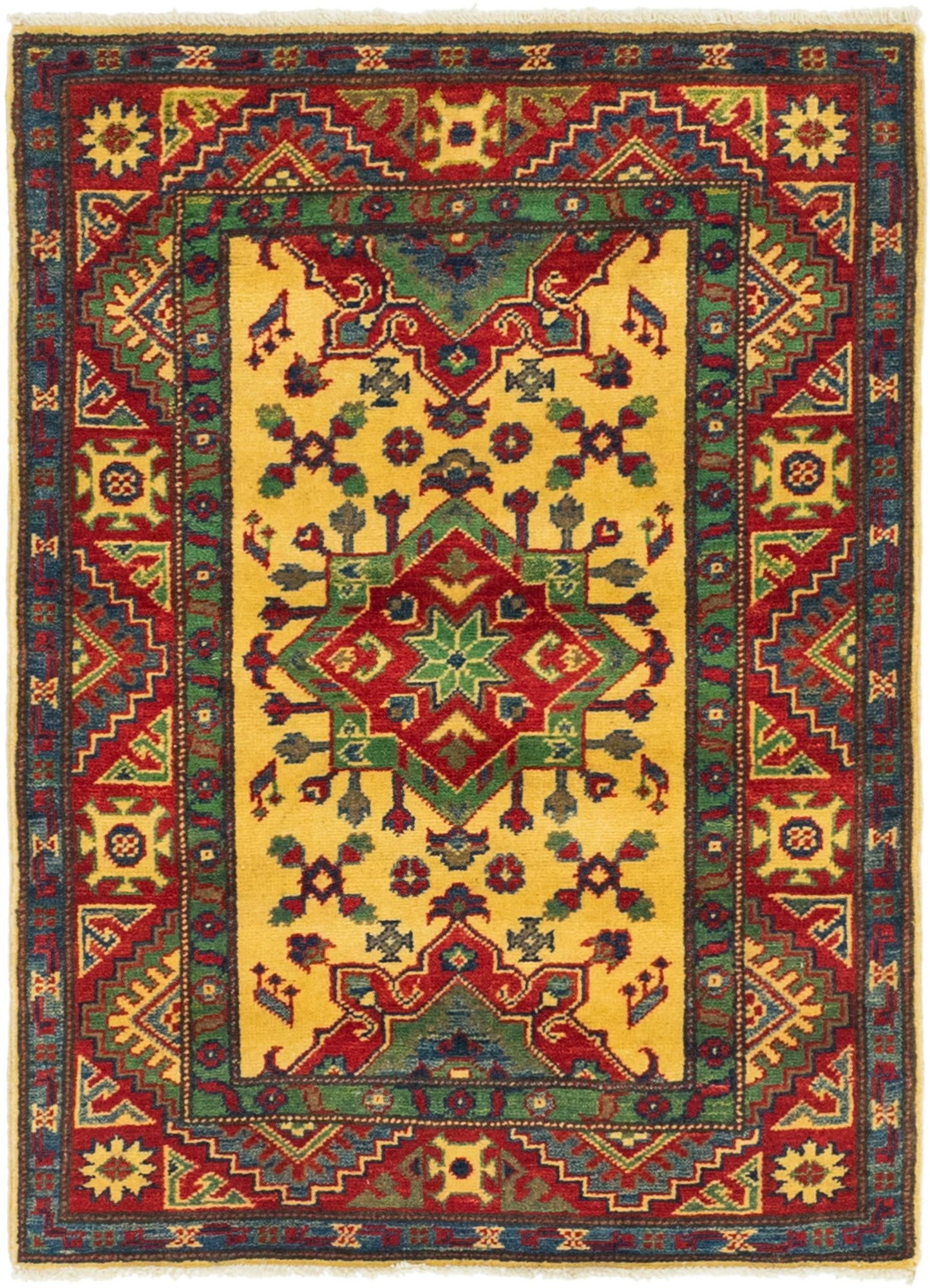 2' 10 x 3' 10 Hand Knotted Kazak Rug