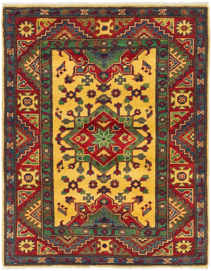 Detail image of 2' 10 x 3' 10 Hand Knotted Kazak Rug