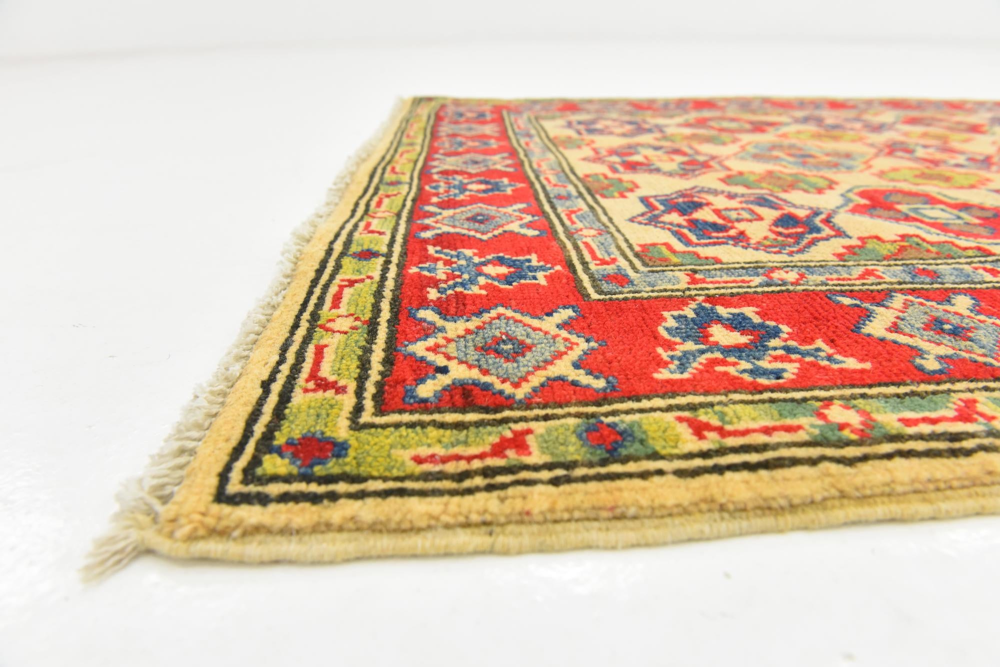 2' 10 x 4' 3 Hand Knotted Kazak Rug