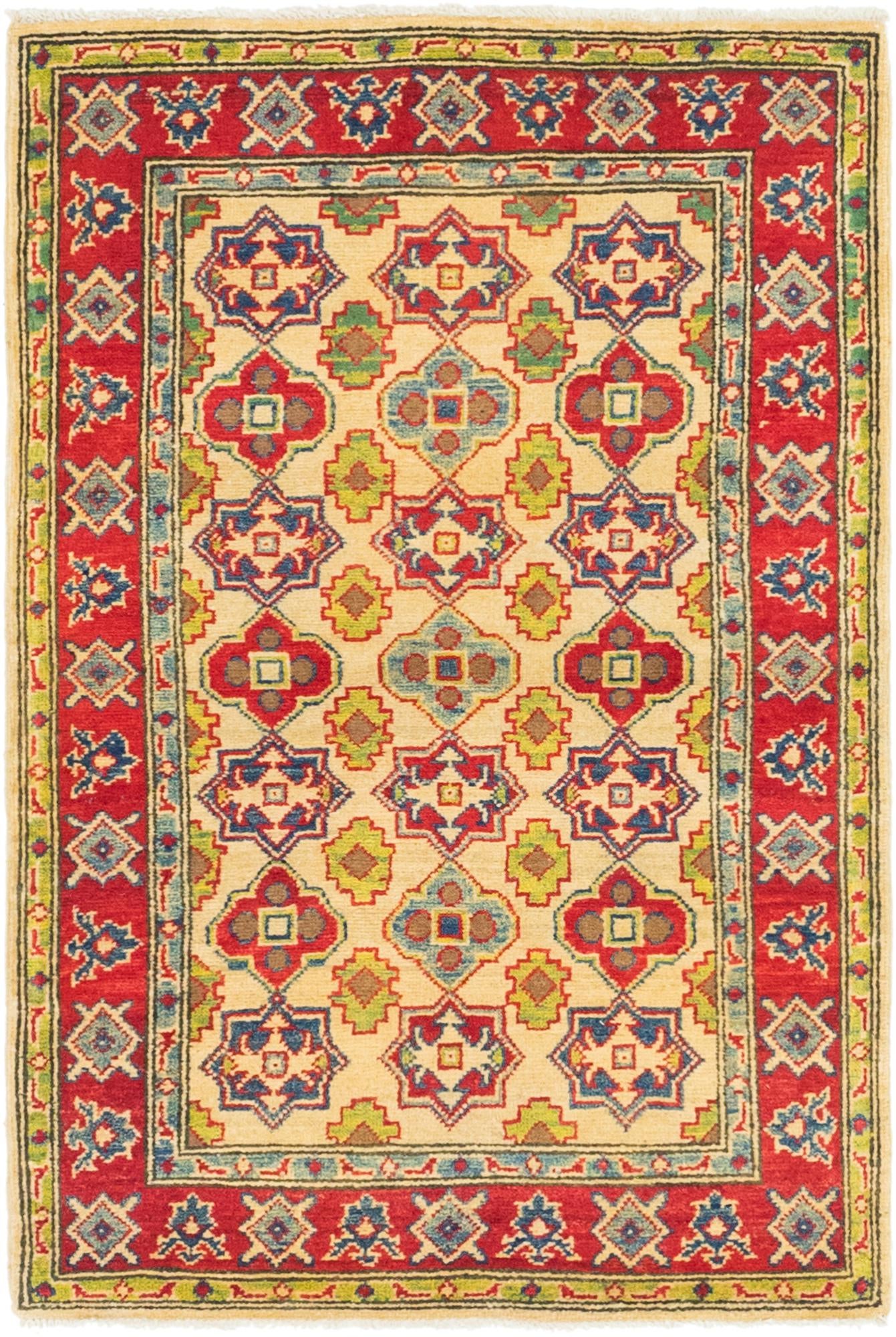 2' 10 x 4' 3 Hand Knotted Kazak Rug