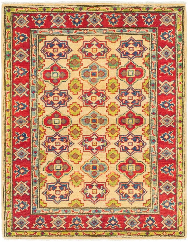 Detail image of 2' 10 x 4' 3 Hand Knotted Kazak Rug