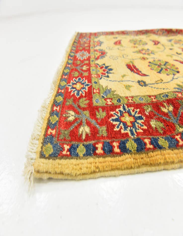 Detail image of 2' 7 x 4' 2 Hand Knotted Kazak Rug