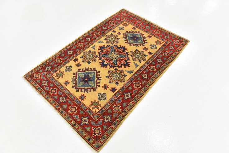 Detail image of 2' 8 x 4' Hand Knotted Kazak Rug