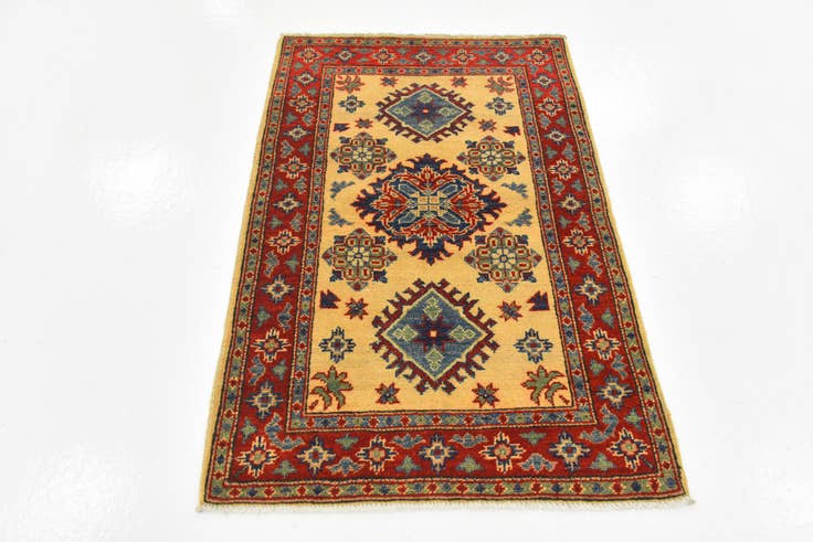 Detail image of 2' 8 x 4' Hand Knotted Kazak Rug
