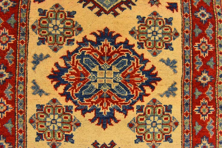 Detail image of 2' 8 x 4' Hand Knotted Kazak Rug