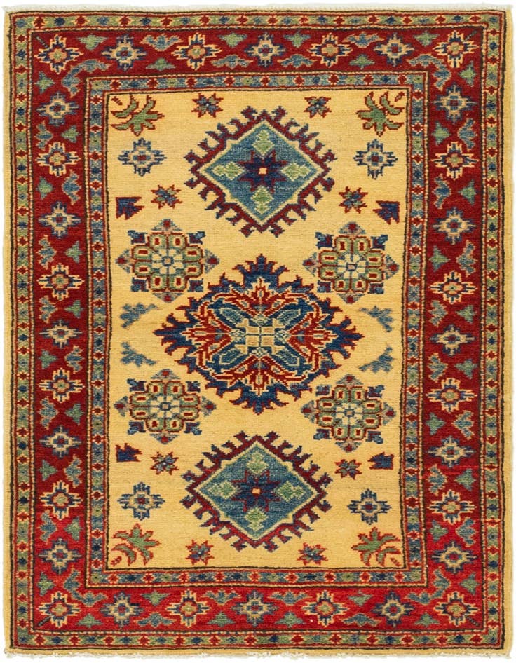 Detail image of 2' 8 x 4' Hand Knotted Kazak Rug