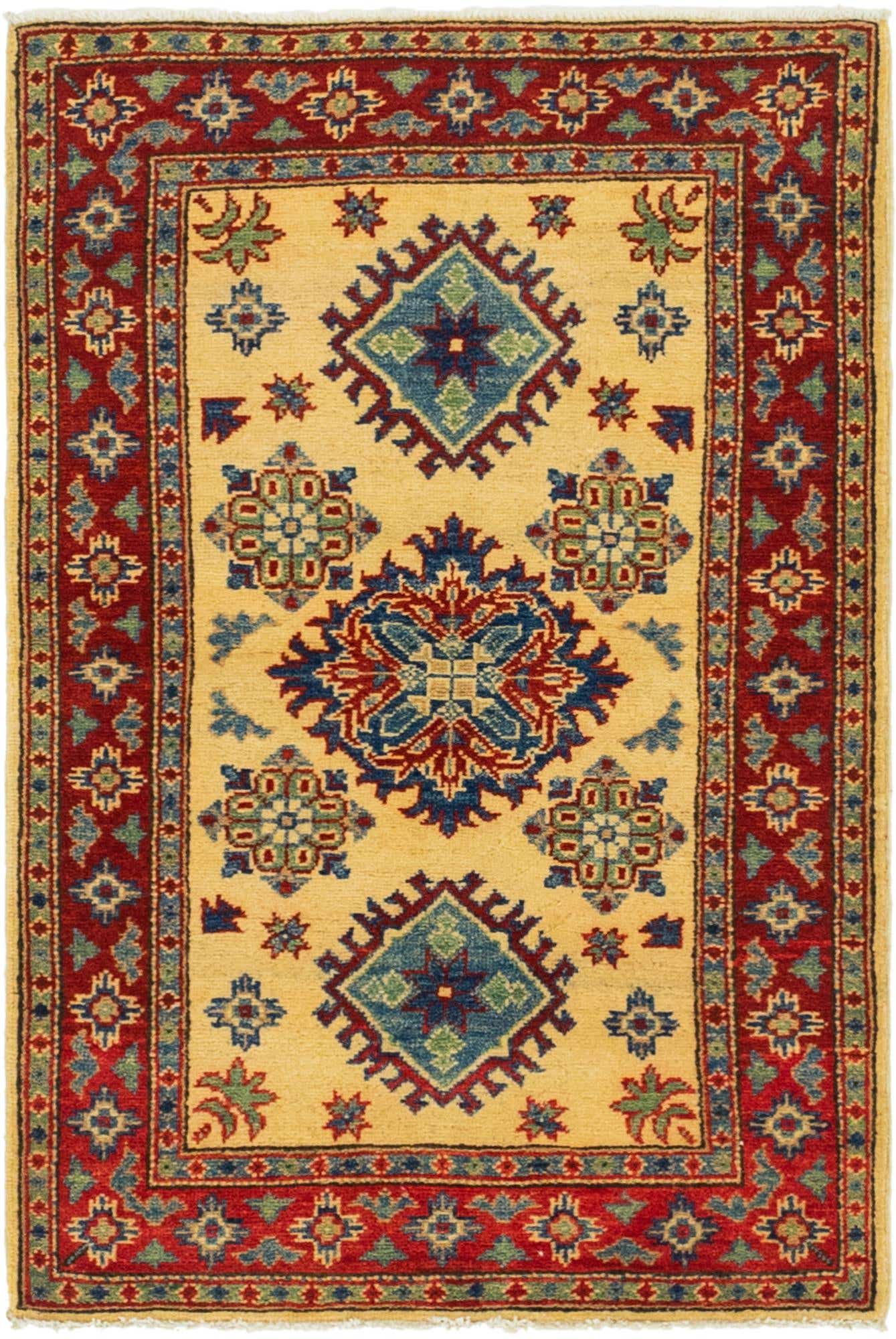 2' 8 x 4' Hand Knotted Kazak Rug