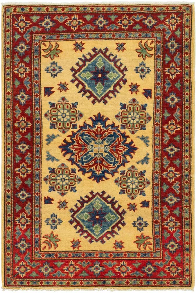 2' 8 x 4' Hand Knotted Kazak Rug