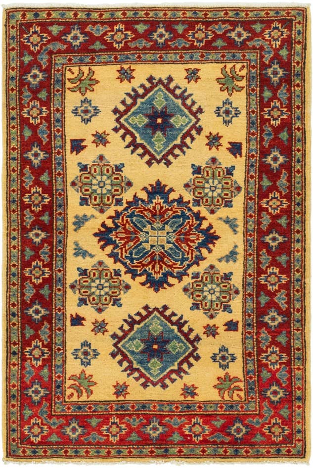 Detail image of 2' 8 x 4' Hand Knotted Kazak Rug