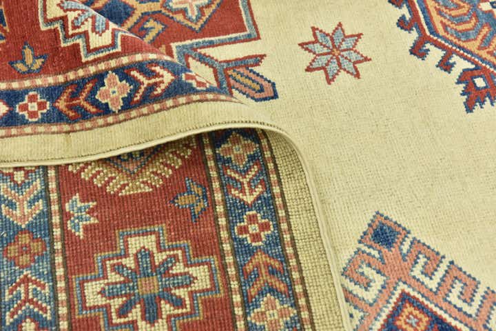 6' 2 x 9' 3 Hand Knotted Kazak Rug