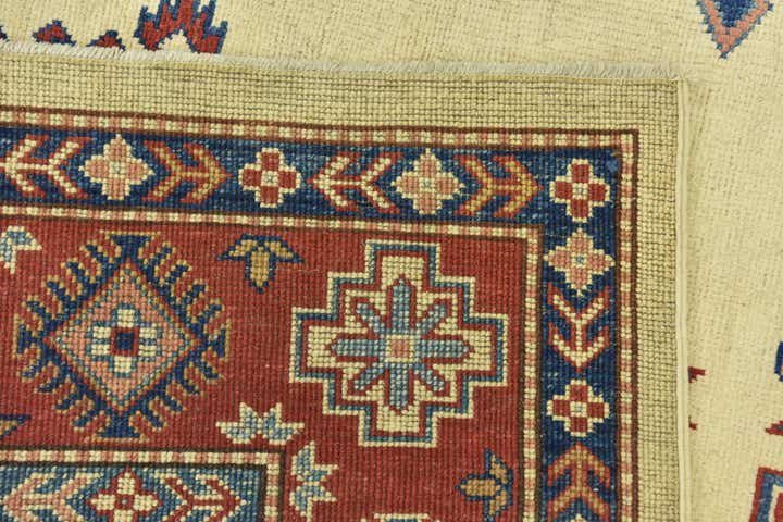 6' 2 x 9' 3 Hand Knotted Kazak Rug