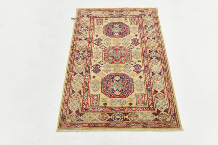 Detail image of 2' 7 x 4' 1 Hand Knotted Kazak Oriental Rug