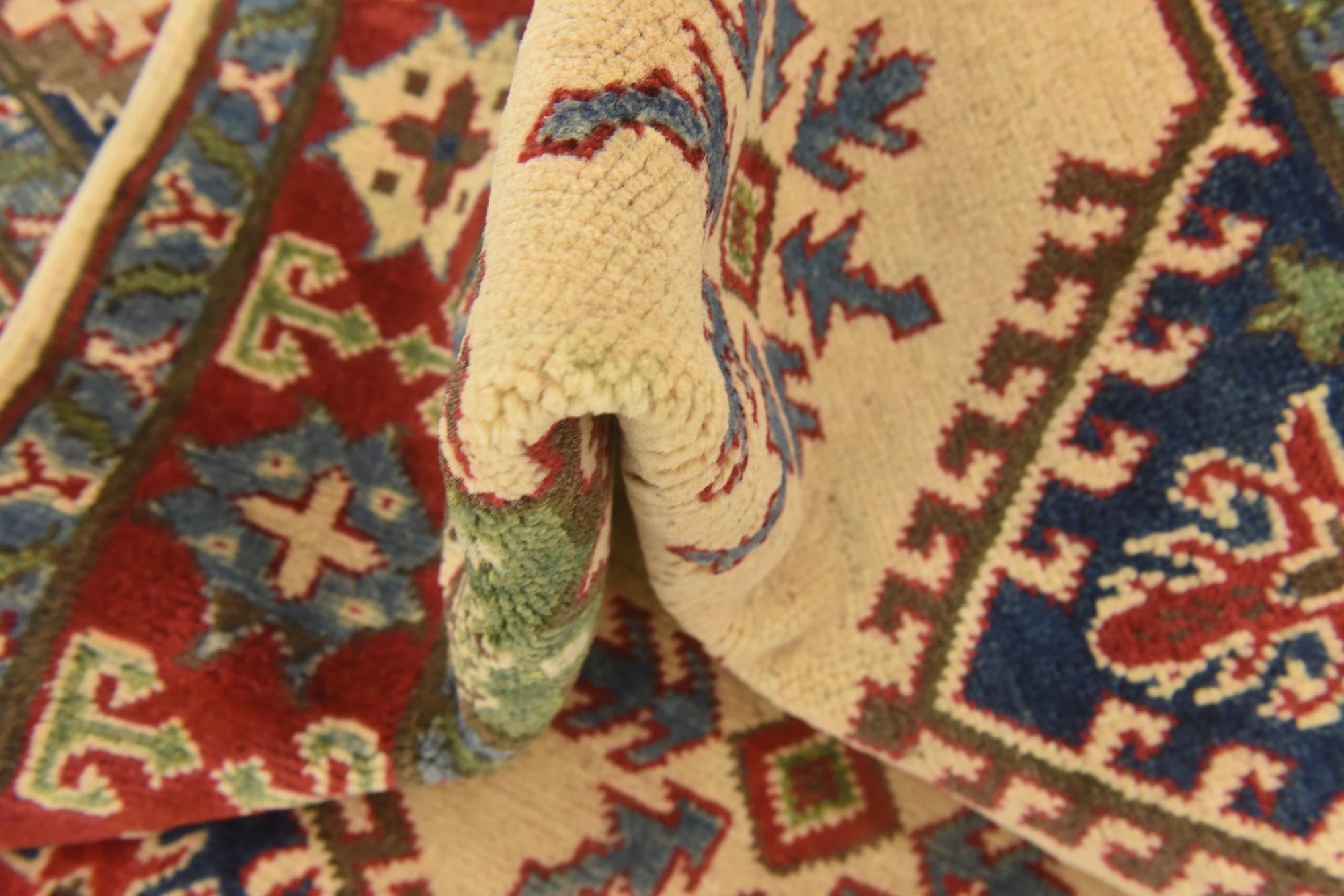 3' 11 x 5' 9 Hand Knotted Kazak Rug