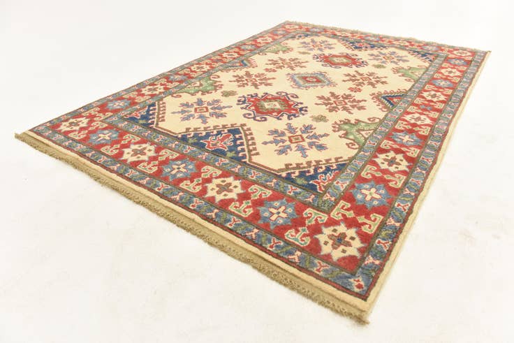 Detail image of 3' 11 x 5' 9 Hand Knotted Kazak Rug