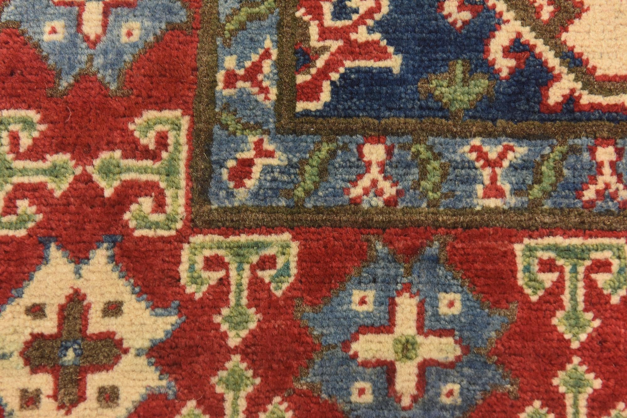 3' 11 x 5' 9 Hand Knotted Kazak Rug