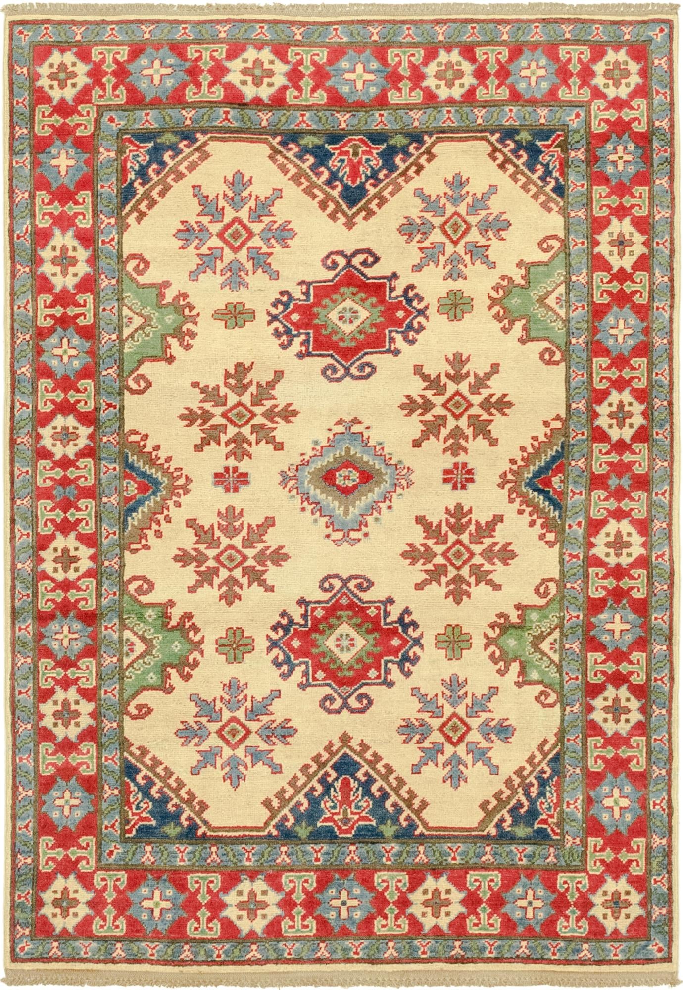 3' 11 x 5' 9 Hand Knotted Kazak Rug