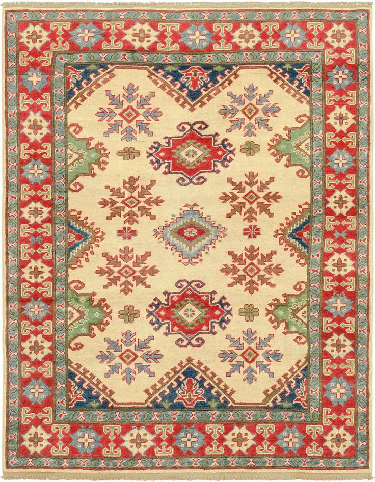 Detail image of 3' 11 x 5' 9 Hand Knotted Kazak Rug